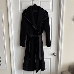 Tahari Black Wool Coat